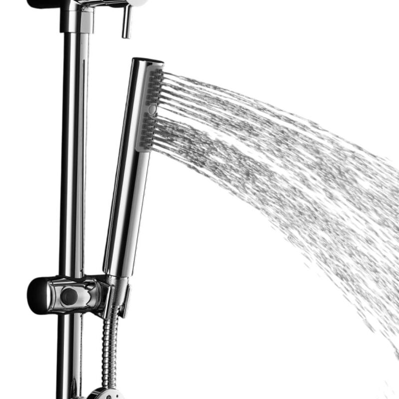 Rainfall Shower Panel Wall Mount with Hand Shower for Convenient and Luxurious Bathroom Experience