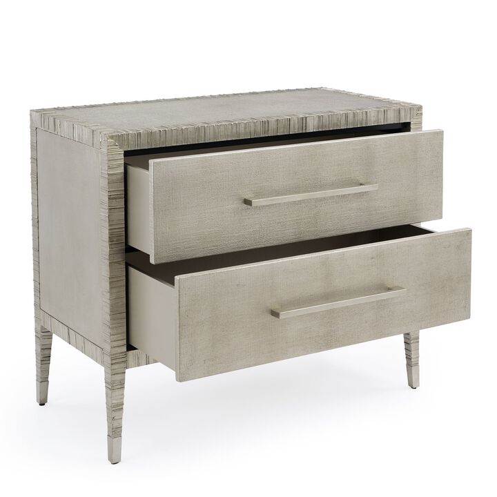 Carraway Silver Nightstand