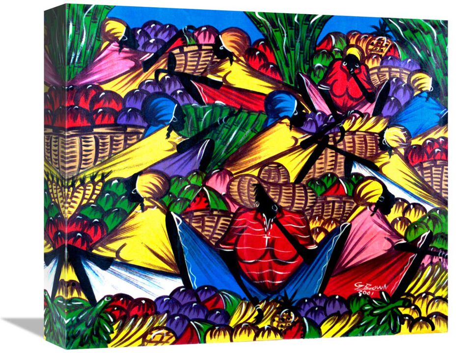 Market Place-Canvas Art-16x13.92