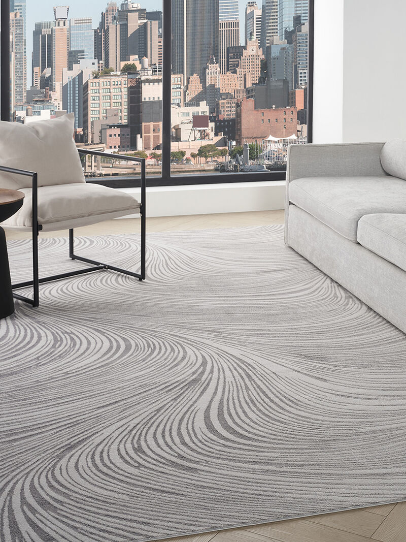 Central Park West CEP02 Gray 9' x 12' Rug