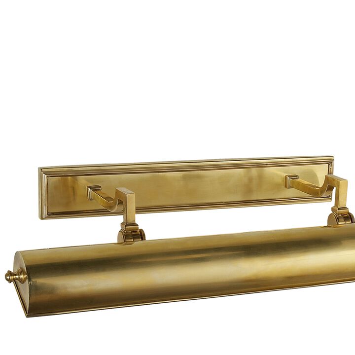 Dean 24" Picture Light in Natural Brass