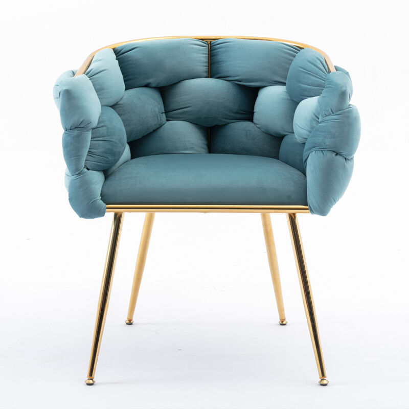 Luxury Modern Simple Leisure Velvet Single Sofa Chair Bedroom Lazy Person Household Dresser
