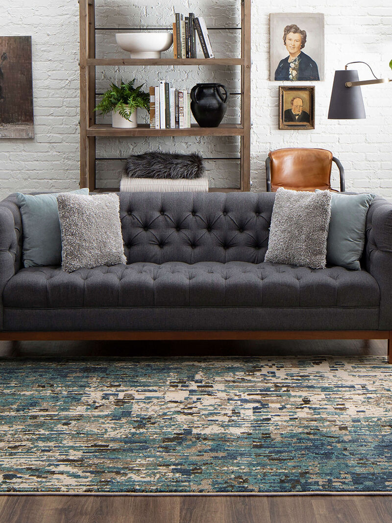 Expressions by Scott Living Precipice Lagoon 2' 4" X 7' 10" Rug