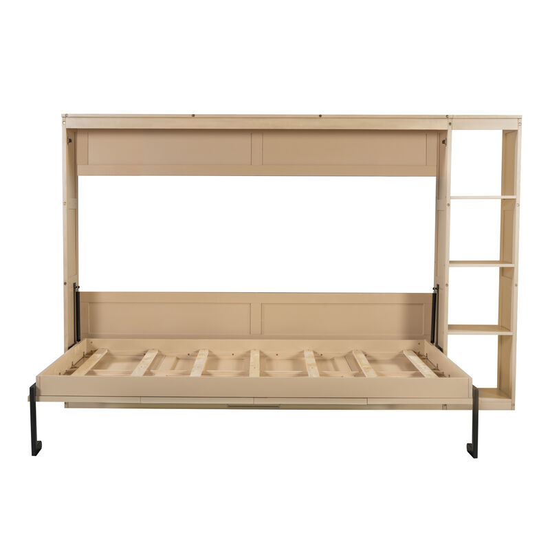 Merax Murphy Bed with Bookshelf