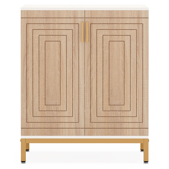 Shoe Cabinet with Doors, Entryway Shoe Storage Cabinet with Shelves, 5-Tier Modern Free Standing Shoe Racks Storage Organizer for Closet, Living Room, Bedroom, Storage Lockers