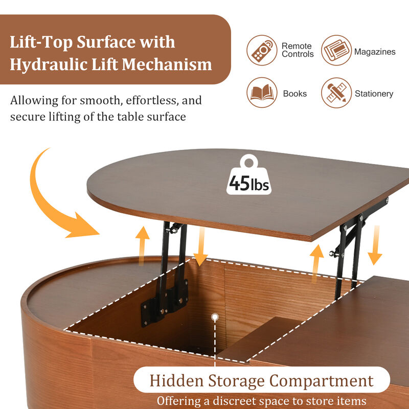 Merax Lift Top Coffee Table for Home Living Room