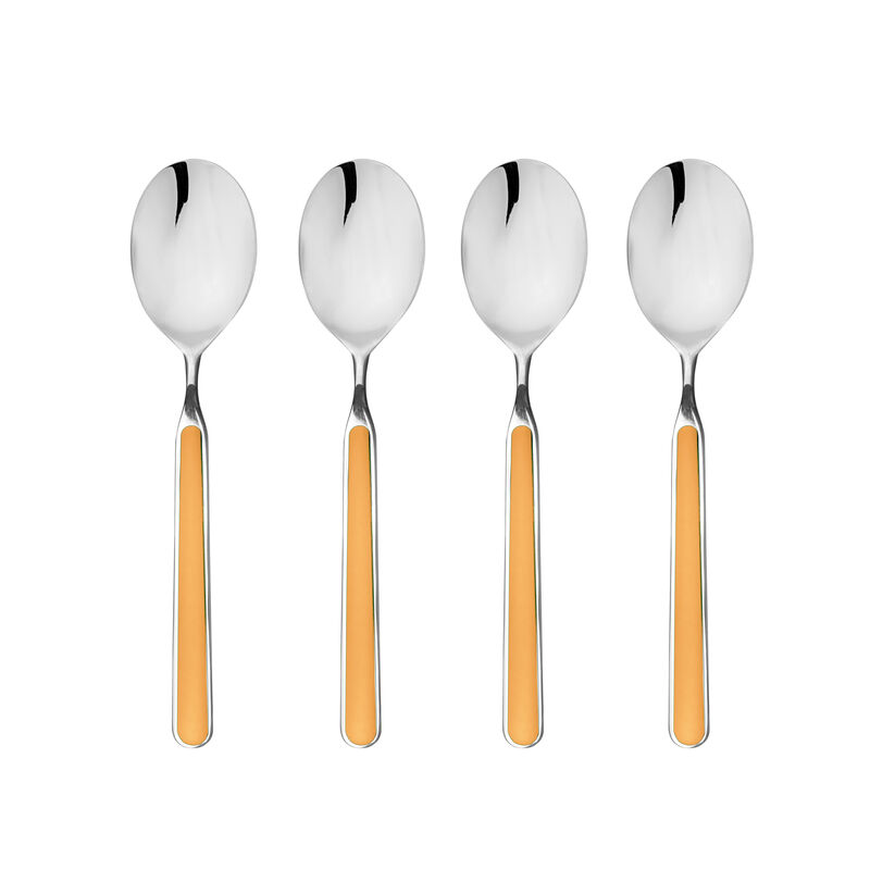 Fantasia 4-Piece American Coffee Spoon Set in Orange