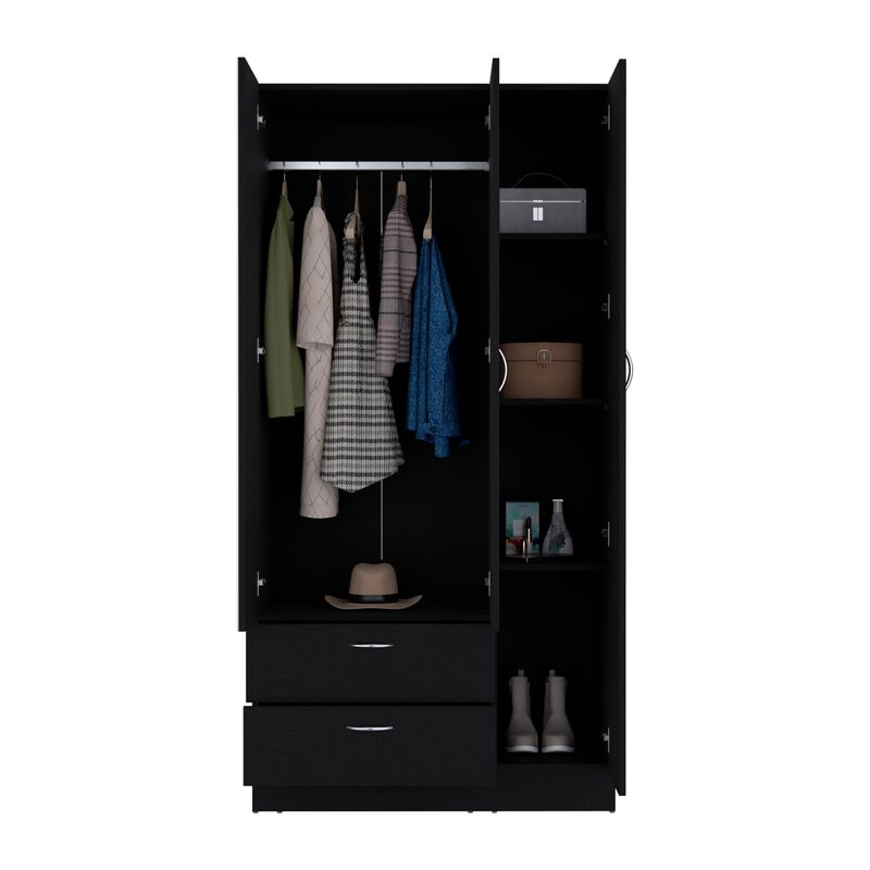 Armoire Haddam, Bedroom, Black