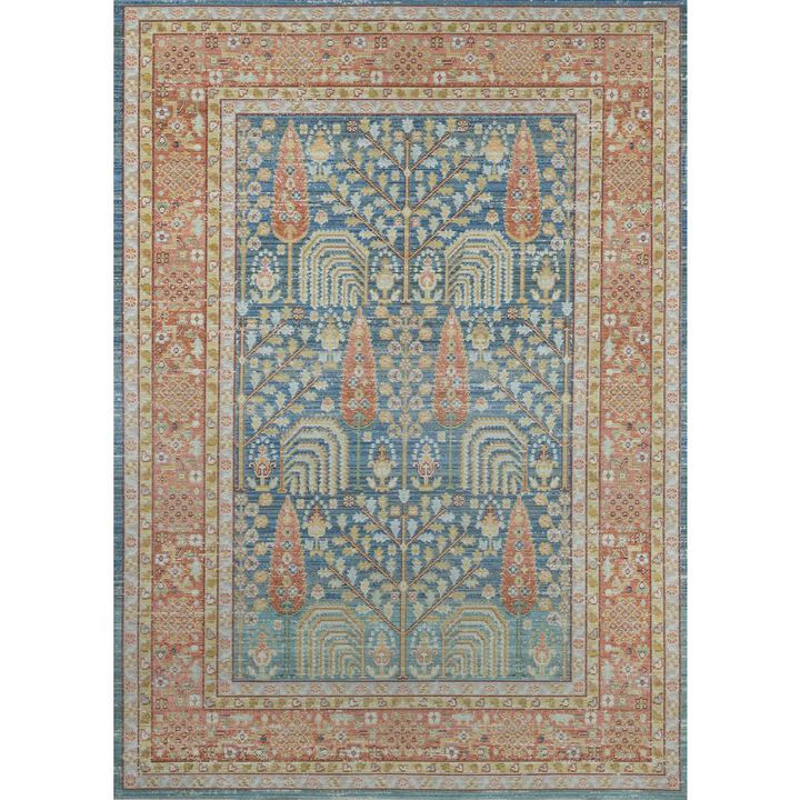 Momeni Traditional Runner Area Rug, Blue, 2'3 X 7' Runner