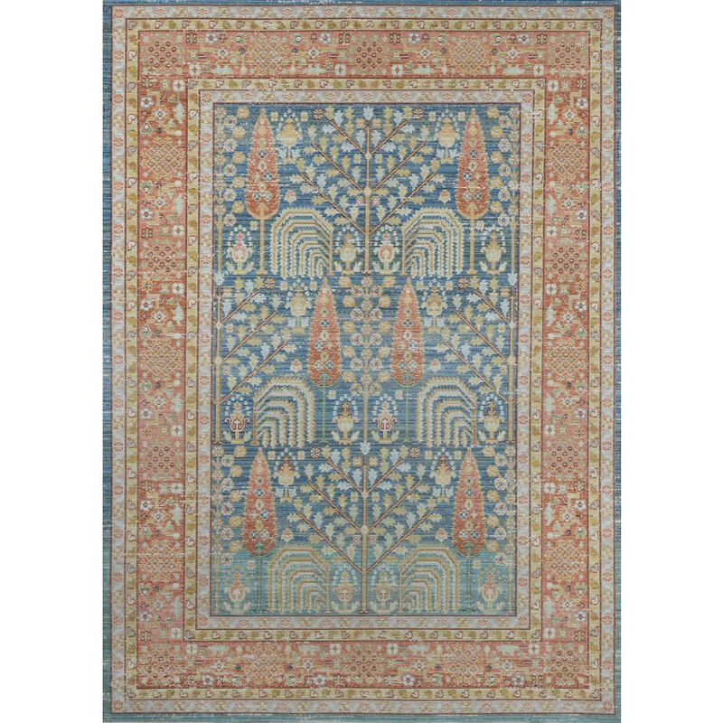 Momeni Traditional Runner Area Rug, Blue, 2'3 X 7' Runner