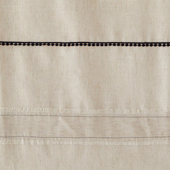SKL Home Subtle Stripe Shower Curtain - Linen 70x72