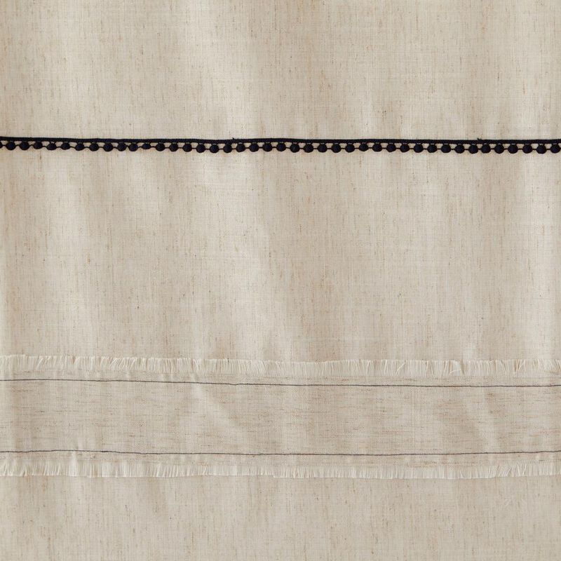 SKL Home Subtle Stripe Shower Curtain - Linen 70x72