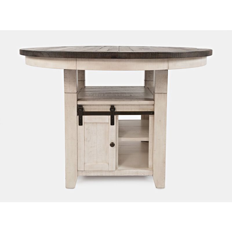 Jofran Seven Piece Reclaimed Solid Wood Counter Height Round Dining Set