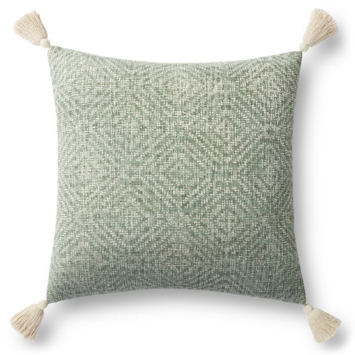 P0621 Green 22"x22" Down Pillow