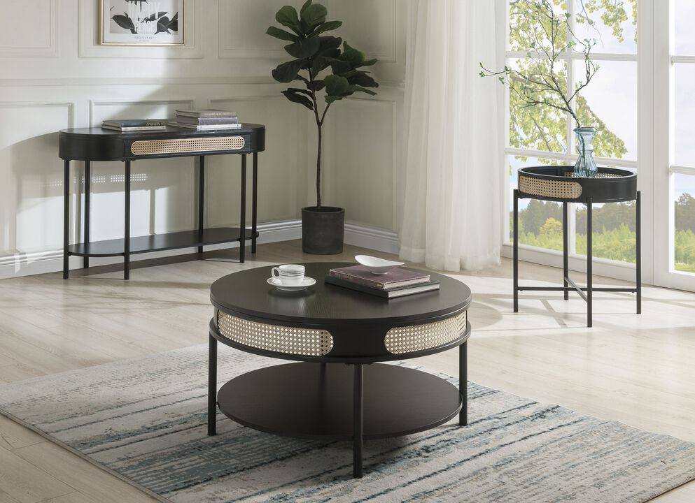 ACME Colson End Table, Black Finish