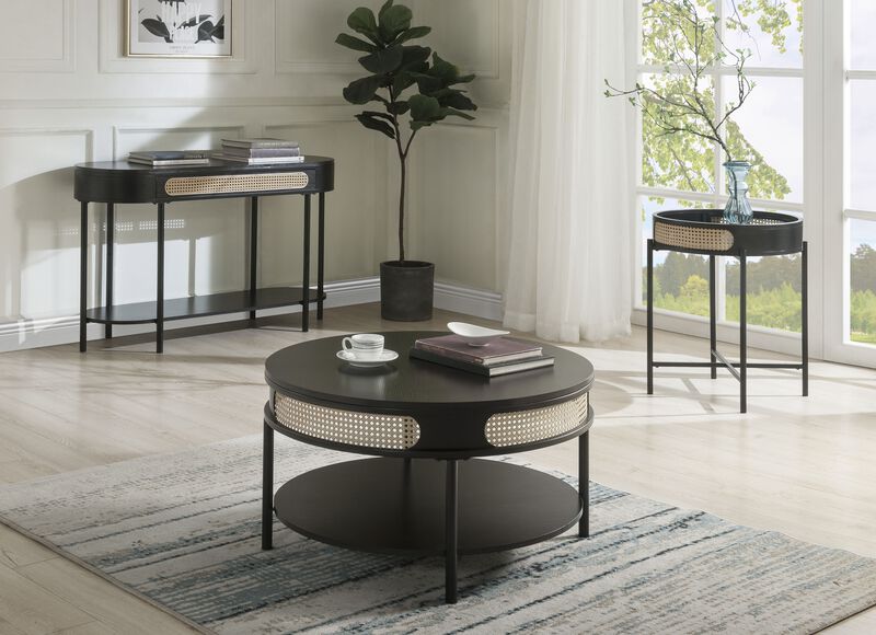 ACME Colson End Table, Black Finish