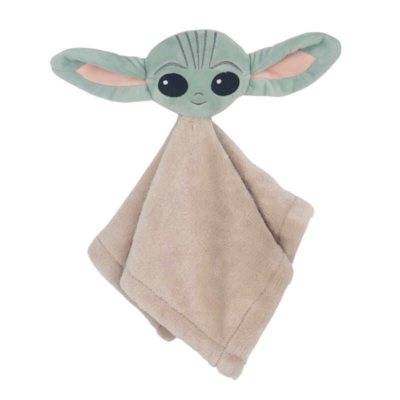 Lambs & Ivy Star Wars Cozy Friends Baby Yoda/Grogu Lovey & Door Pillow Gift Set
