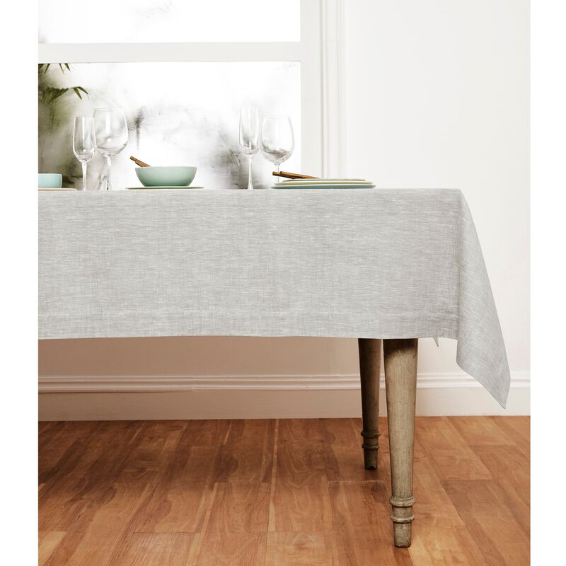 Solino Home 100% Pure Linen Dinner Napkins 20 x 20 Inch Set of 6 | Classic Hemstitch