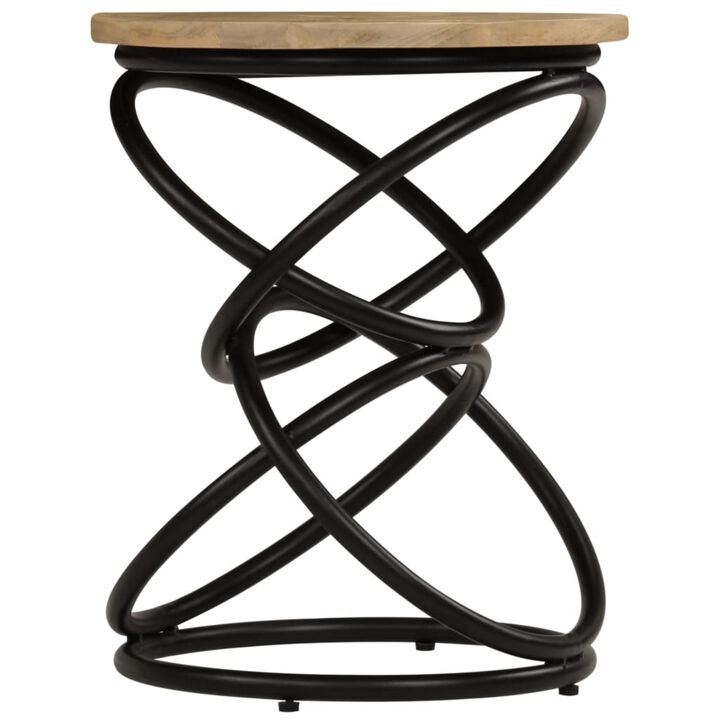 vidaXL End Table Solid Mango Wood 15.7"x19.7"
