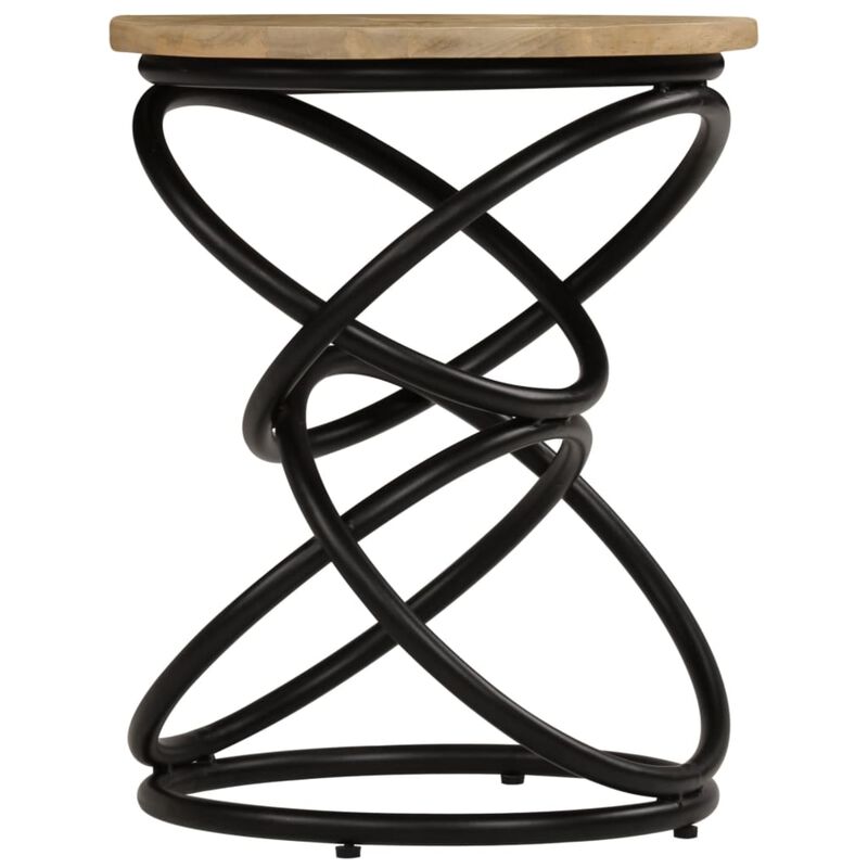 vidaXL End Table Solid Mango Wood 15.7"x19.7"