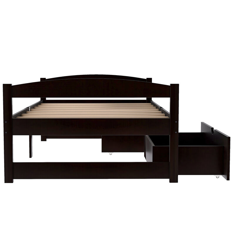 Merax Simple Style Platform Bed with Drawers