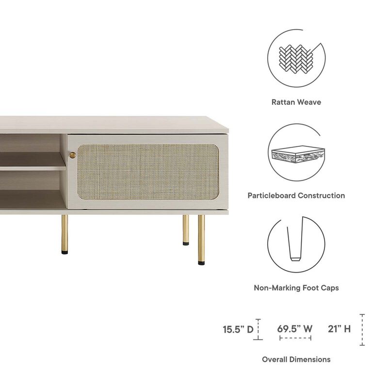Cambria 70" TV Stand-Benzara