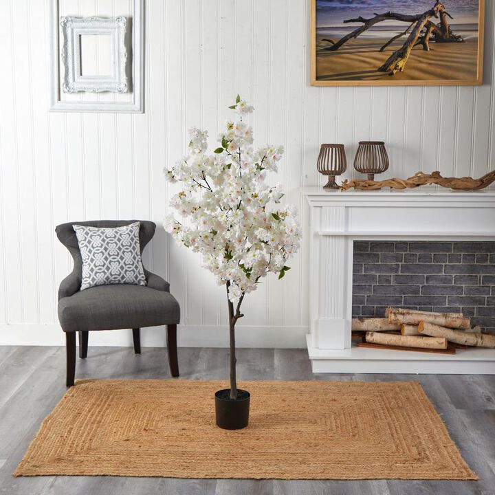 Hivvago 5 Feet Cherry Blossom Artificial Tree