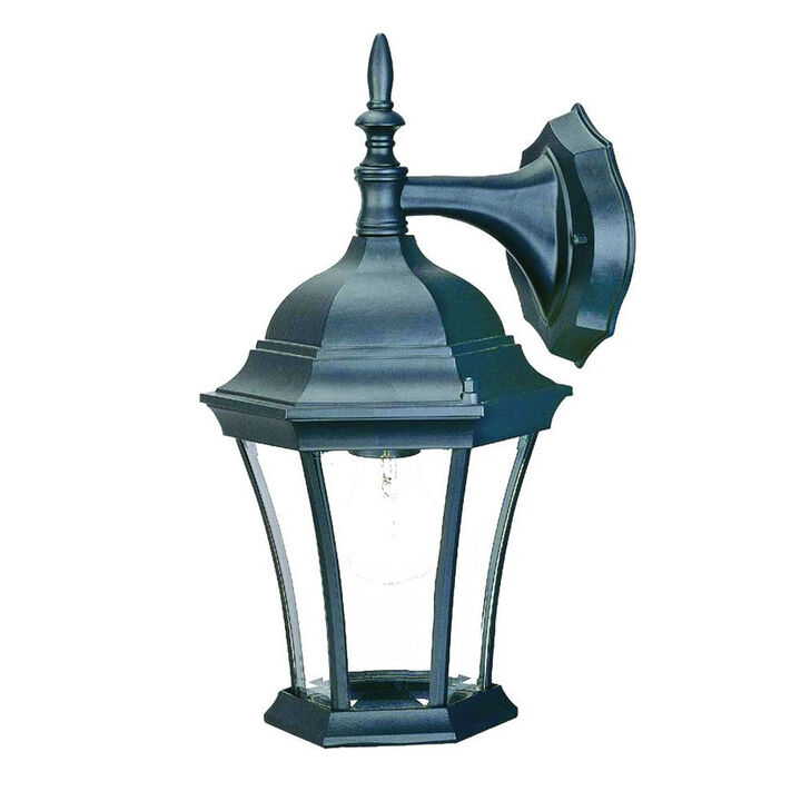 Hivvago Matte Black Hanging Carousel Lantern Wall Light