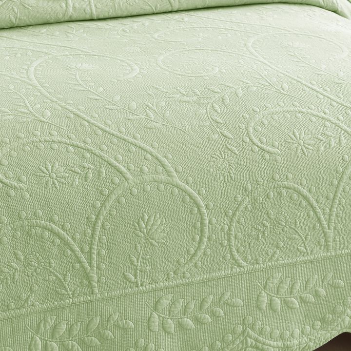 MarCielo 3 PCS 100% Cotton Oversized Bedspread Set Lightweight Quilt Set TX - King