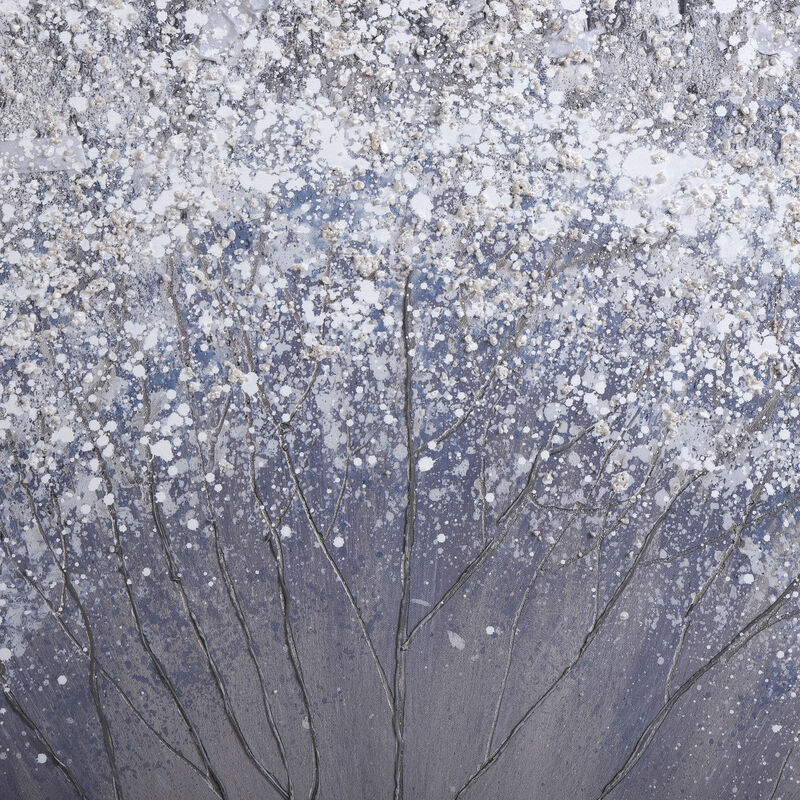 Fall Leaves In Snow Canvas