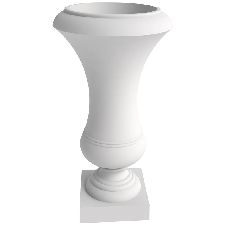 LeisureMod Daisy Series Fiberstone and MgO Clay Planter