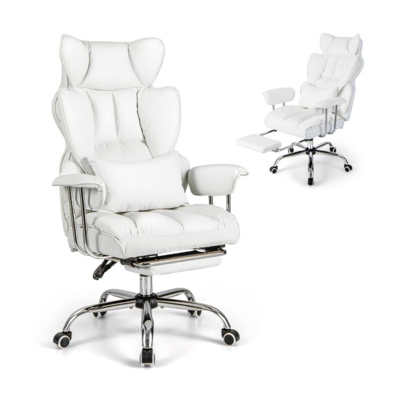 Hivvago Big and Tall Executive Office Desk Chair with Footrest