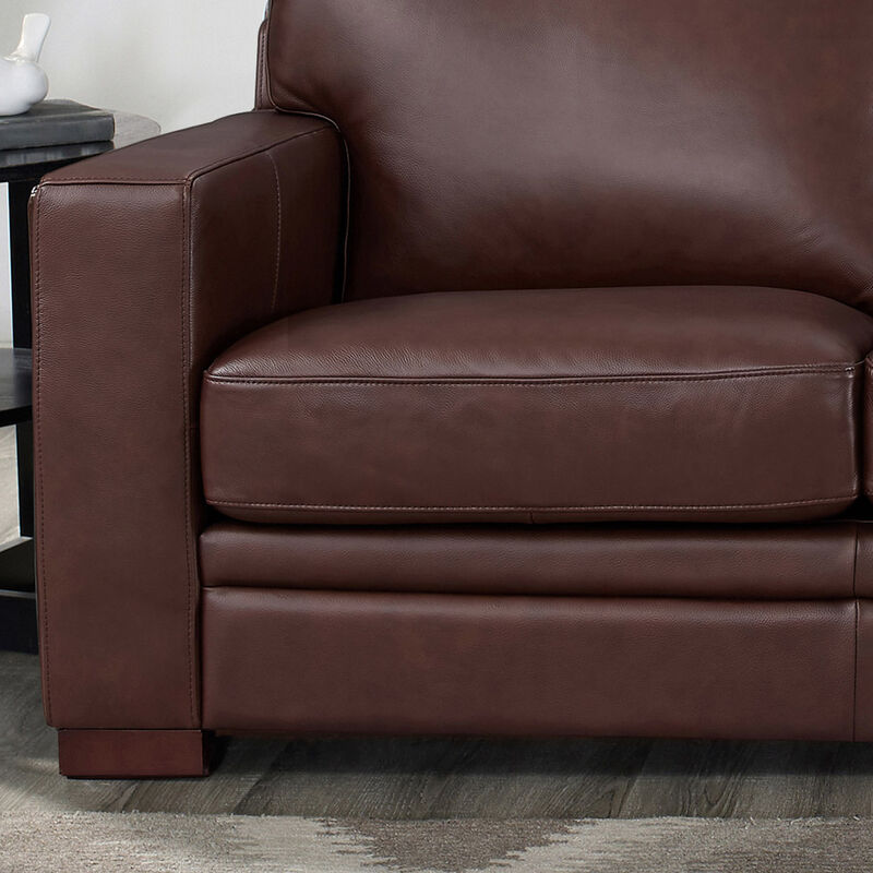 Dillon Top Grain Leather Loveseat
