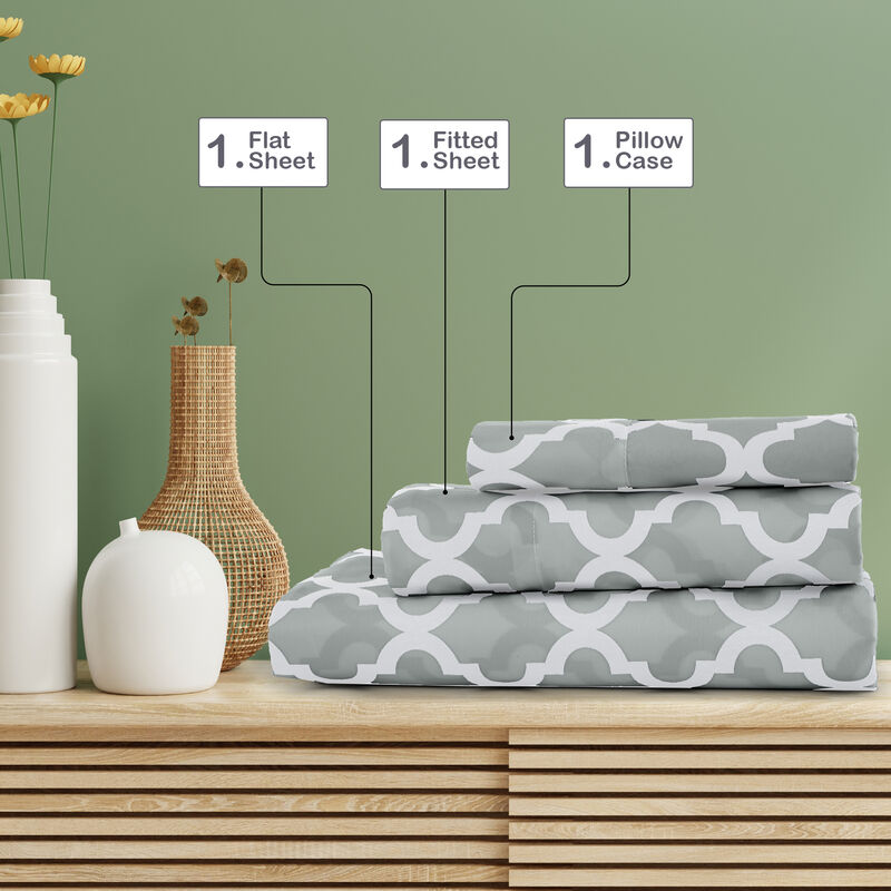 Lux Decor Collection Bed Sheets - Brushed Microfiber Sheet Set