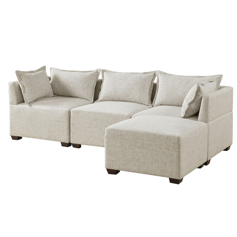 Gracie Mills Wolfe Harmony Corner Lounge Modular Chair - Armless Chair
