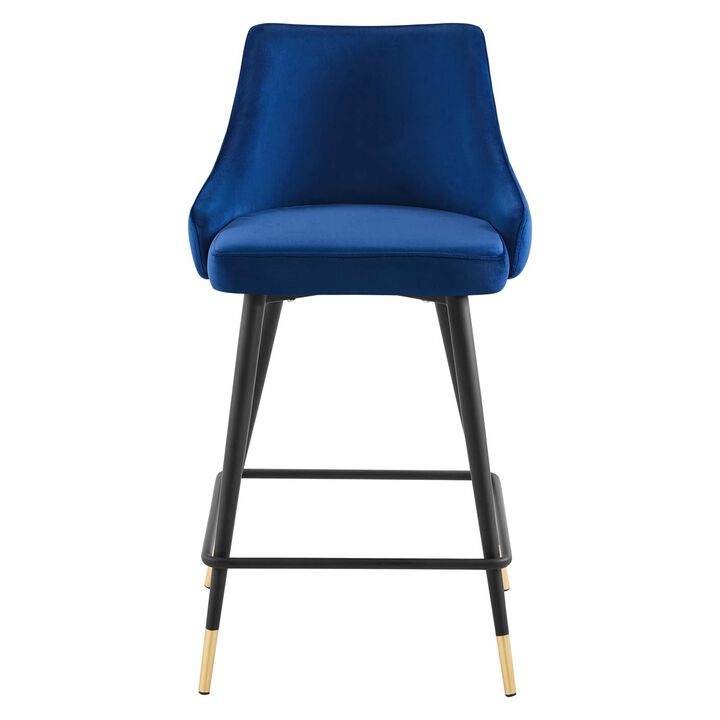 Adorn Performance Velvet Counter Stool