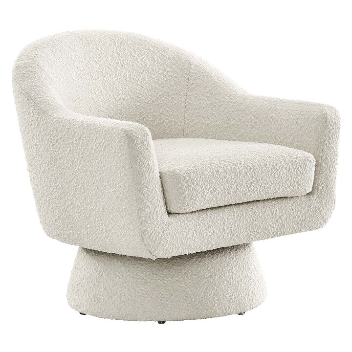 Astral Boucle Fabric Boucle Fabric Swivel Chair