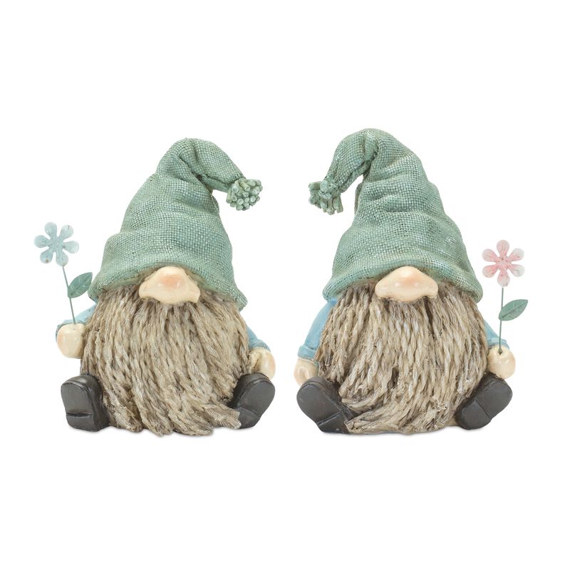 Set of 4 Resin Gnomes – Decorative Garden Statues for Yard, Patio, and Home Decor