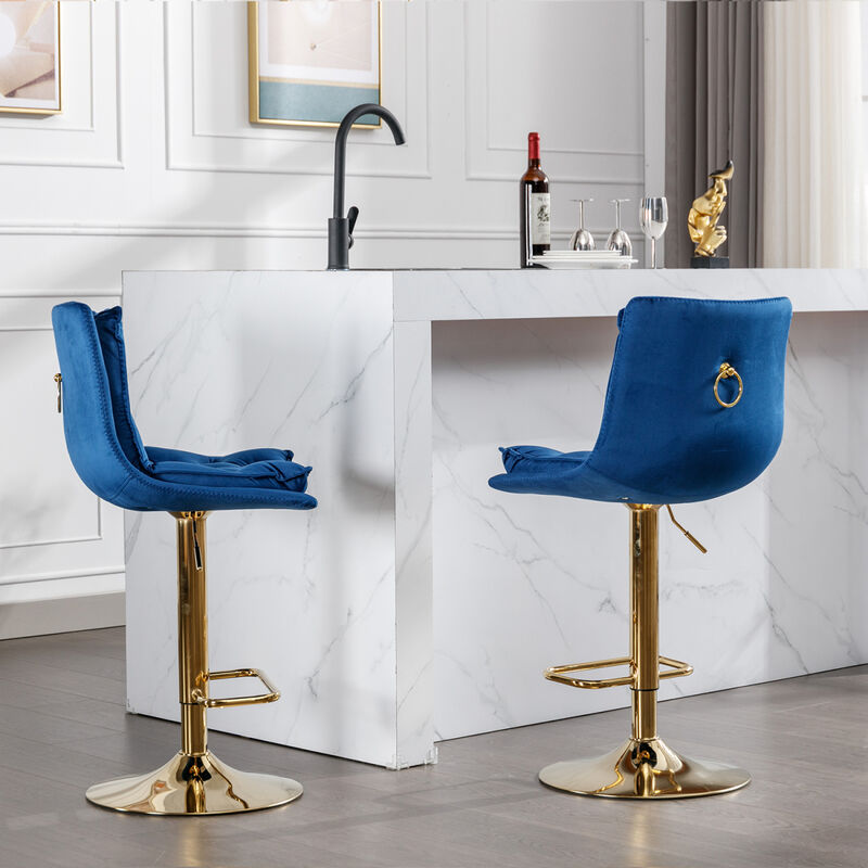 Chrome Swivel Bar Stools Set