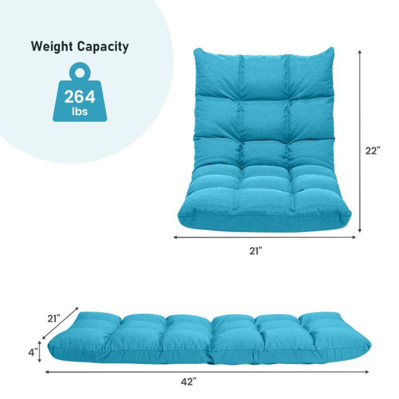 Hivvago 14-Position Adjustable Folding Lazy Gaming Sofa