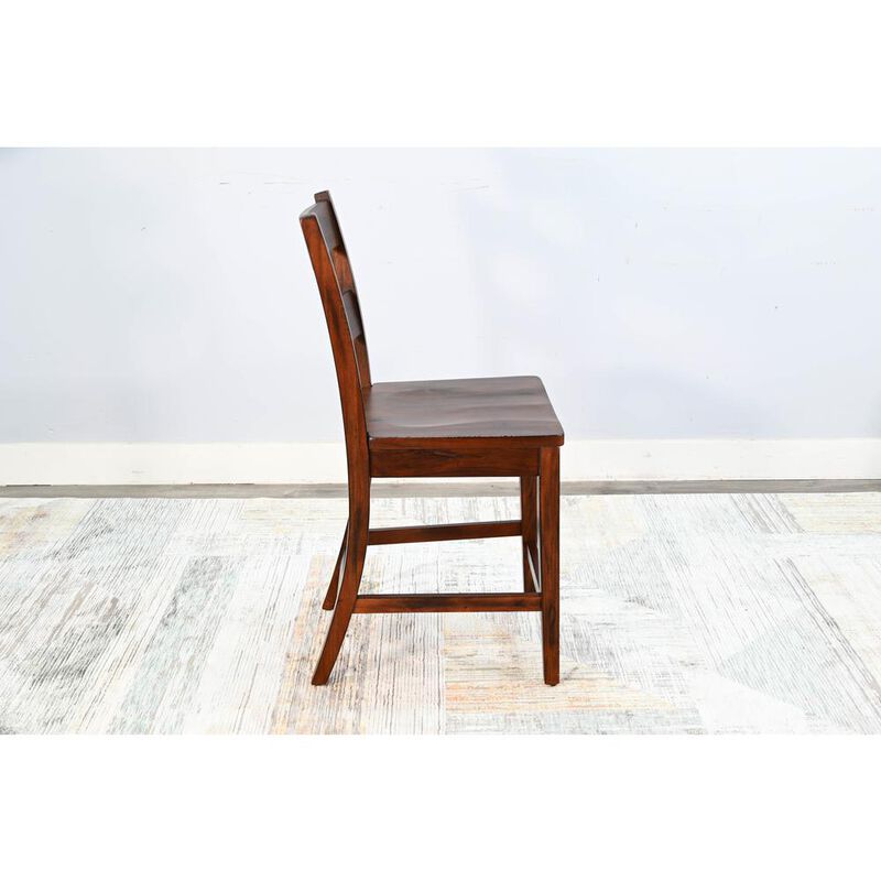 Sunny Designs Bar Ladderback Barstool, Wood Seat