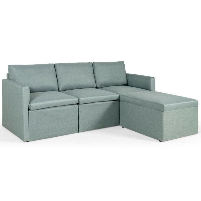 Hivvago Convertible L-Shaped Sectional Sofa Couch with Reversible Chaise