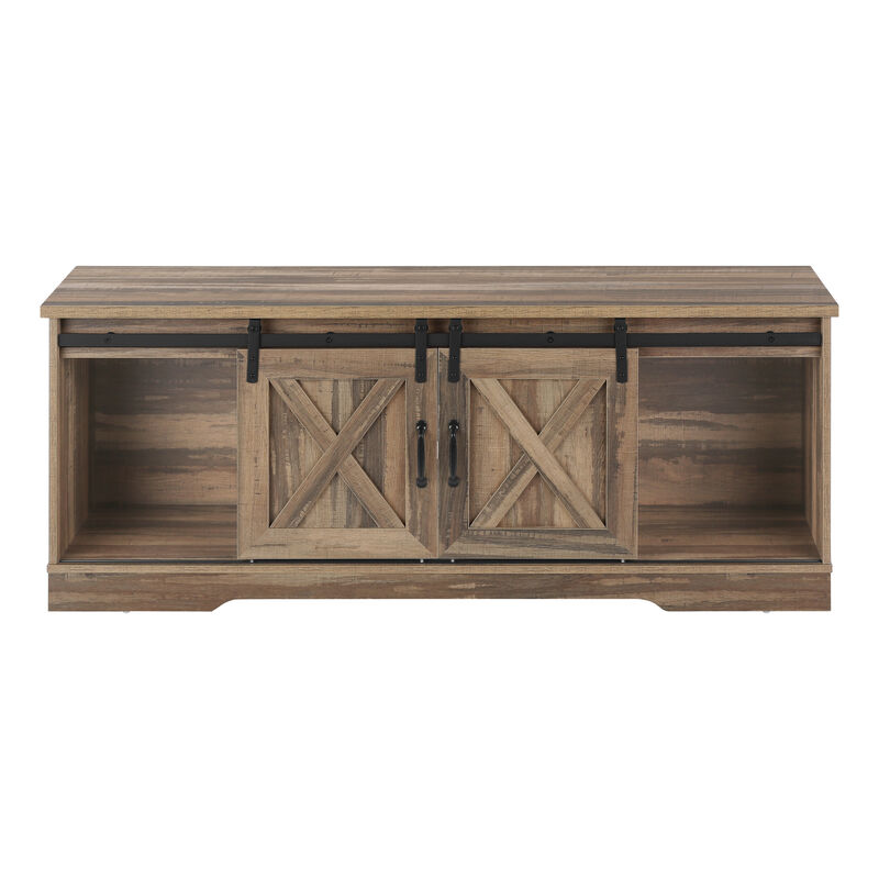 Monarch Specialties I 2748 Tv Stand, 60 Inch, Console, Media Entertainment Center, Storage Cabinet, Living Room, Bedroom, Laminate, Brown, Transitional