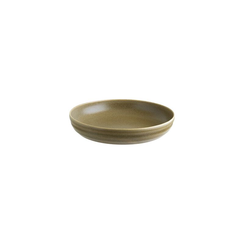 Terra Pott dia.9" h:1.75" 36 oz. Round Brown Porcelain Bowl (Set of 4)