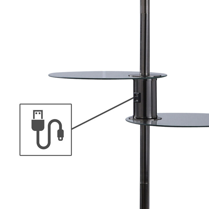 Brushed Black Floor Lamp