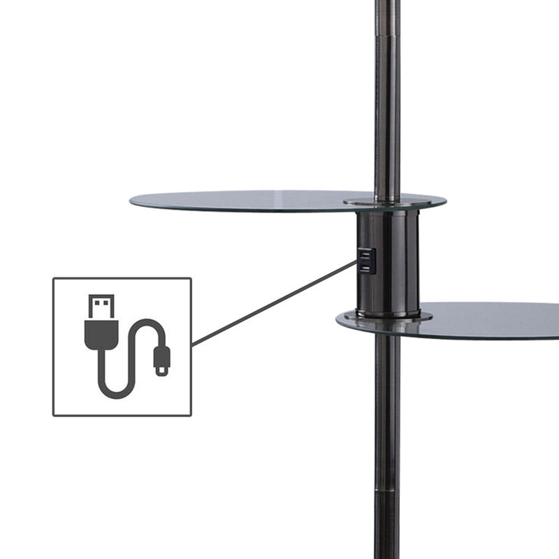 Brushed Black Floor Lamp