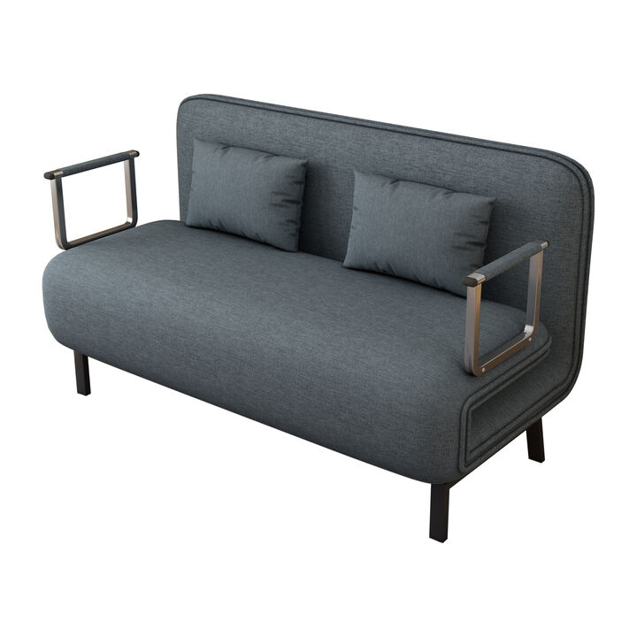 Merax Tri-Fold Sleeper Sofa  Loveseat with Adjustable Backrest