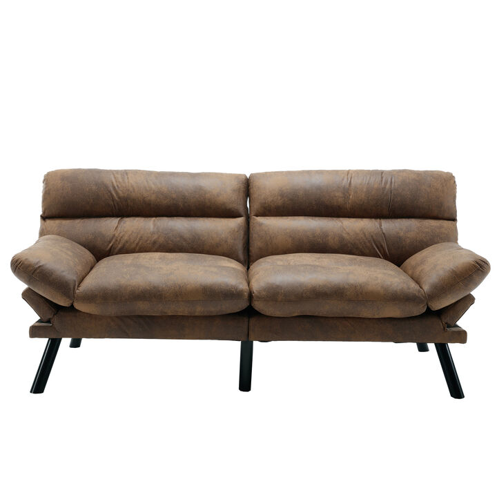 Merax Loveseat Sleeper Sofa with Thick Cushion