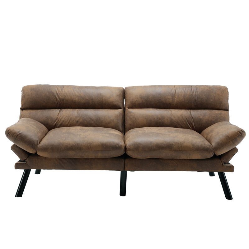 Merax Loveseat Sleeper Sofa with Thick Cushion