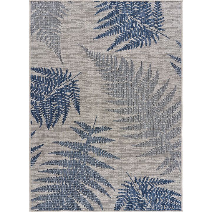 Fallen Fern Rectangular Outdoor Area Throw Rug